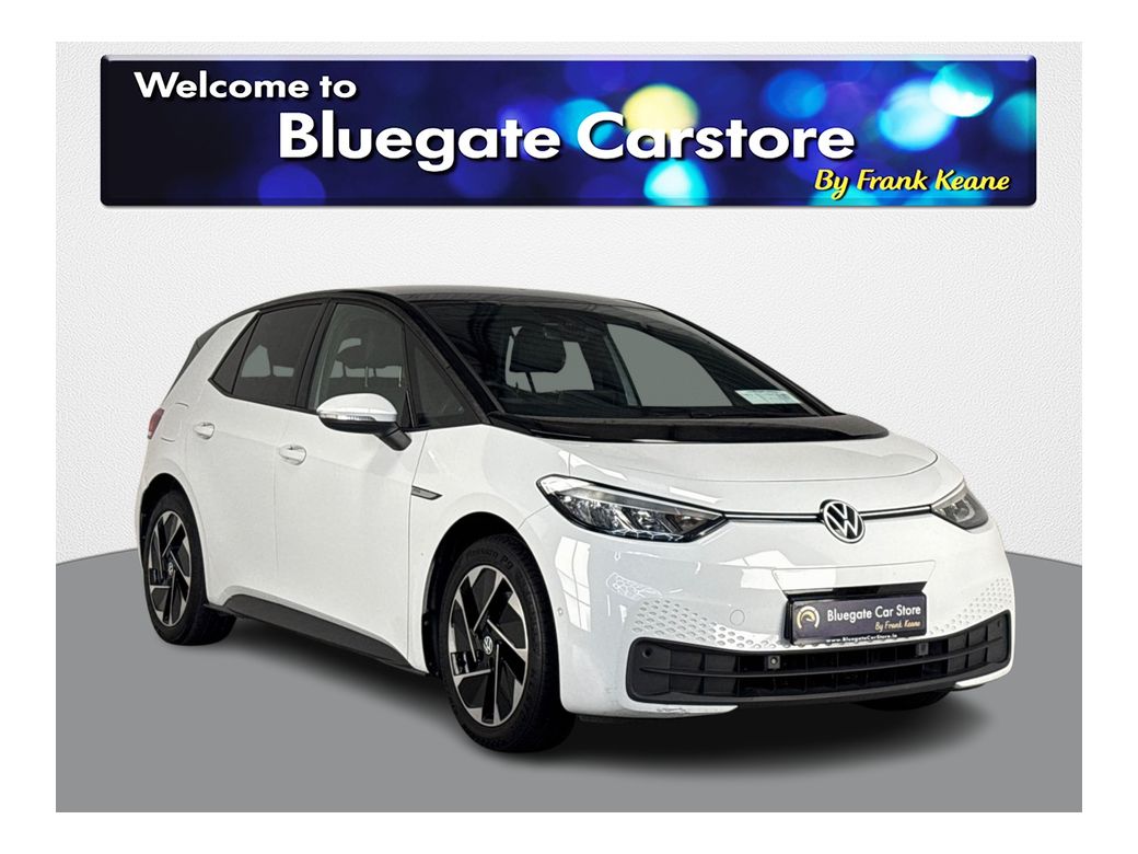 Image for 2023 Volkswagen ID.3 PRO 150 KW 58KWH **WHITE AND GREY HALF LEATHER INTERIOR**FRONT HEATED SEATS**USBC CHARGING PORTS**TOUCHSCREEN INFOTAINMENT SYSTEM**ANDROID AUTO**APPLE CARPLAY**REVERSE CAMERA**PARKING SENSORS**