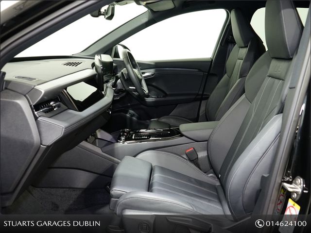 Image for 2025 Audi Q6 e-tron Q6 100KWN PERFORMANCE S/LINE: MYTHOS BLACK METALLIC WITH BLACK HIGH GLOSS SURROUNDS, 20” DIAMOND CUT ALLOYS, S360 CAMERA, KEYLESS ENTRY