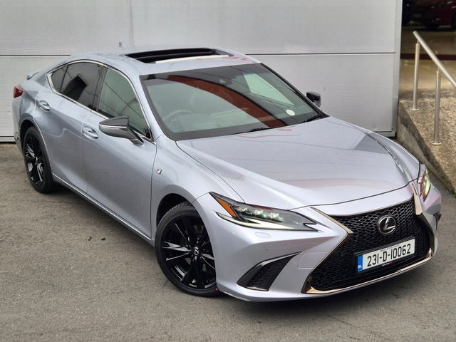 Image for 2023 Lexus ES 300h 2.5 Petrol Hybrid F Sport Automatic (218bhp) Electric Sunroof, Upgraded Sterio ( Mark Levinson), CarPlay, Black Leather, 19" Black Alloys 