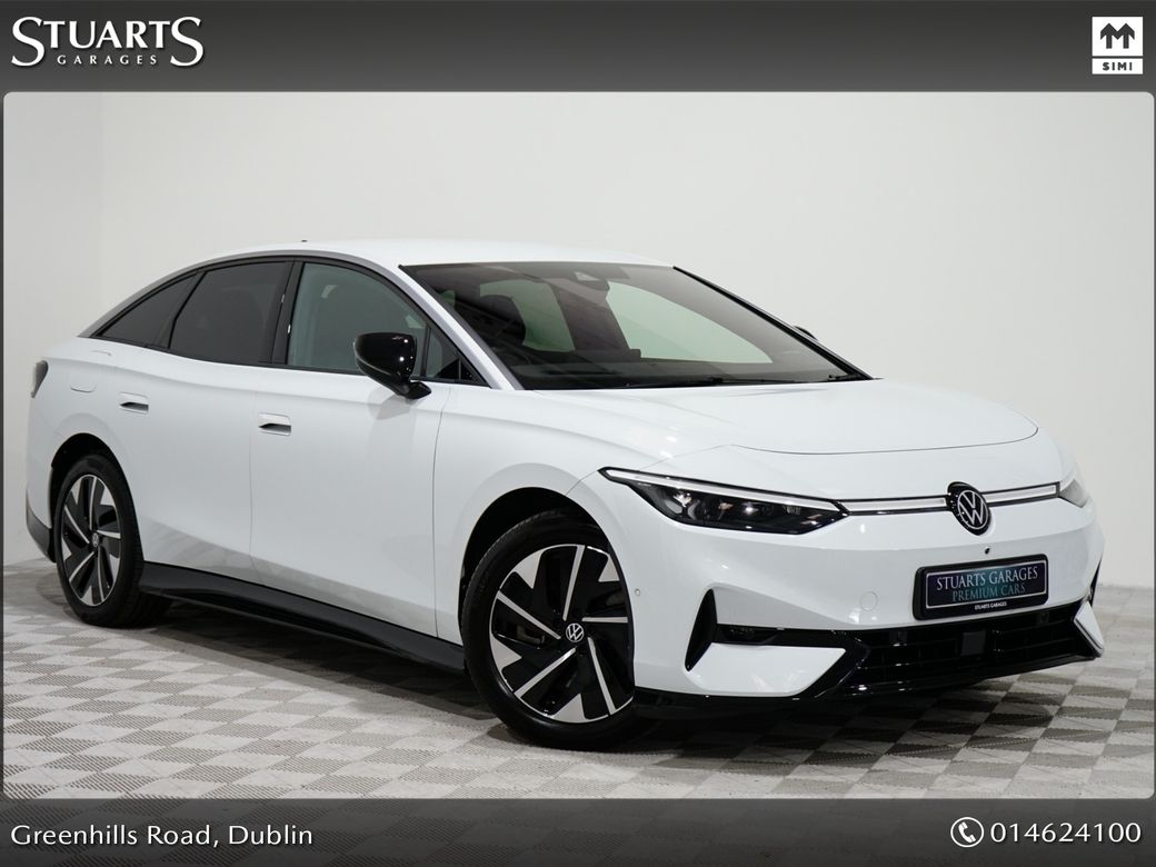 Image for 2024 Volkswagen ID.7 MATCH PRO. GLACIER WHITE METALLIC WITH ALCANTARA AND LEATHER INTERIOR, REAR CAMERA, WIRELESS ANDROID AUTO, APPLE CARPLAY, WIRELESS CHARGER, HEADS 