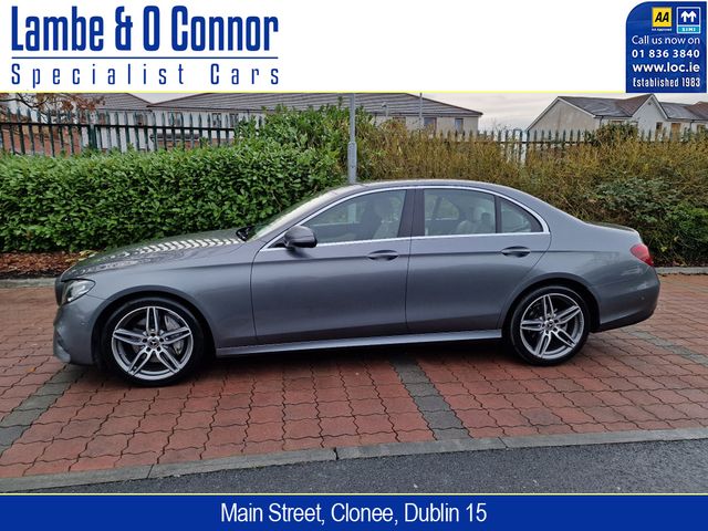 Image for 2018 Mercedes-Benz E Class E200 D * AMG LINE * SELENITE GRAY / BEIGE LEATHER * REAR-VIEW CAMERA * HEATED SEATS * 19" AMG DOUBLE-SPOKE WHEELS * 