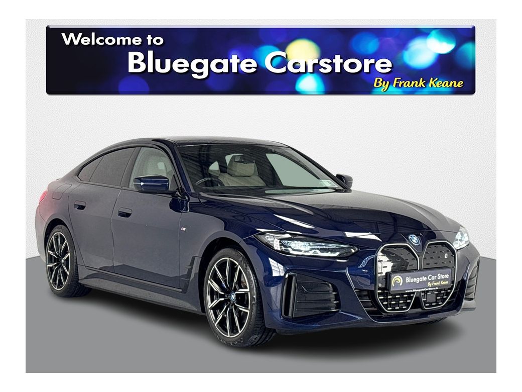 Image for 2023 BMW i4 EDRIVE40 340BHP **Digital Dash**Touchscreen Media**Heads Up Display**Harman/Kardon Sound System**Apple CarPlay**Reverse Camera**Foldable Mirrors**Cream Leather Interior**Heated Seats**Isofix**