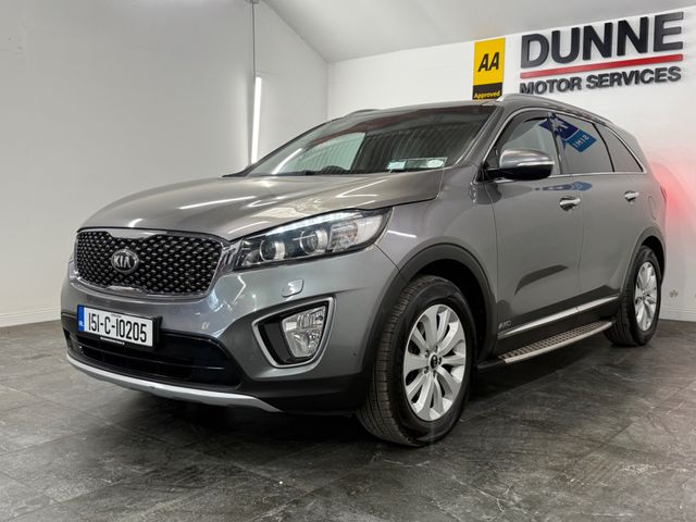 Image for 2015 Kia Sorento **PLATINUM EDITION **7 SEATS **DIGITAL DASH **PAN SUNROOF **SIDE STEPS **REVERSING CAMERA **TOUCHSCREEN RADIO **HEATED TAN/BLACK LEATHER SEATS **CRUISE CONTROL **MULTI FUNCTION STEERING WHEEL **HEATED