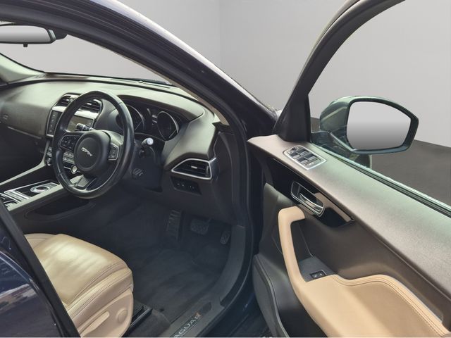 Image for 2017 Jaguar F-Pace 2.0 D AWD PRESTIGE AUTO * BLUE MET / CREAM LEATHER * PAN ROOF * SERVICE HISTORY * 