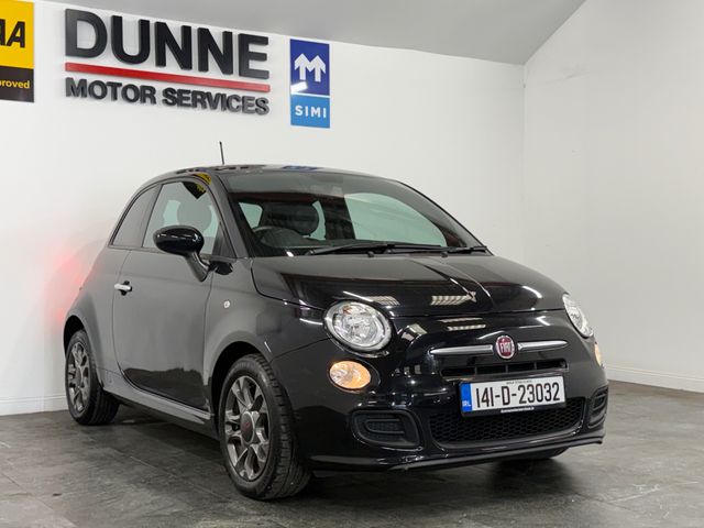 Image for 2014 Fiat 500 **SPORT MODEL **MULTI FUNCTION STEERING WHEEL **CITY DRIVE MODE **ELECTRIC WINDOWS **AUTO START STOP **HALF LEATHER HALF ALCANTARA BLACK SEATS **BLUETOOTH RADIO **VOICE CONTROL **FACTORY TINTS **HEADL
