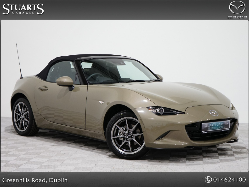 Image for 2023 Mazda MX-5 1.5P (132ps) ROADSTER EXCLUSIVE-LINE*IN STOCK FOR IMMEDIETE DELIVERY. ZIRCON SAND WITH BLACK LEATHER, KEYLESS ENTRY, HEATED SEATS, BOSE SOUND SYSTEM, LED LIGHTS, WIRELESS CARPL