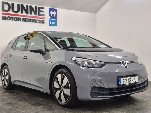 Image for 2021 Volkswagen ID.3 **PRO 150 KW**LIFE**58KWH**5DR AUTO**2 KEYS*SAT NAV**HEATED SEATS**HEATED STEERING WHEEL**PARKING SENSORS**LOW KMS**POWER-FOLD MIRRORS**COLLISION WARNING**ADAPTIVE CRUISE CONTROL**CARPLAY** WARRANTY**