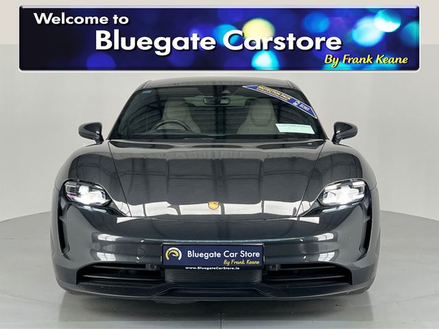 Image for 2022 Porsche Taycan 4X2**PANORAMIC GLASS ROOF**NEW 21"GLOSS BLACK ALLOYS**FULL LEATHER INTERIOR**FRONT HEATED ELECTRIC SEATS**TOUCH SCREEN INFOTAINMENT**APPLE CARPLAY**REVERSE CAMERA**PARKING SENSORS**ELECTRIC TAILGATE**