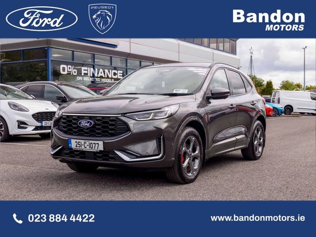 Image for 2025 Ford Kuga 2025 Ford Kuga 2.5 Duratec 225PS PHEV ST-Line X Auto. Heated steering, front and rear seats. 360 degree camera. 