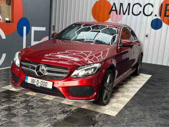 Image for 2018 Mercedes-Benz C Class €23950! 2018 MERCEDES C CLASS C220D AUTOMATIC AMG-LINE / 66K KMS / HEATED BLACK LEATHER INTERIOR