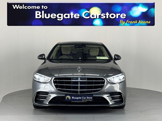 Image for 2022 Mercedes-Benz S Class 580 E LWB AMG LINE**BURMESTER SOUND SYSTEM**FRONT ELECTRIC HEATED SEATS**REAR HEATED SEATS**CREAM LEATHER INTERIOR**AMBIENT LIGHTING**20" ALLOYS**REVERSE CAMERA**ELECTRIC TAILGATE**WIRELESS CHARGING**