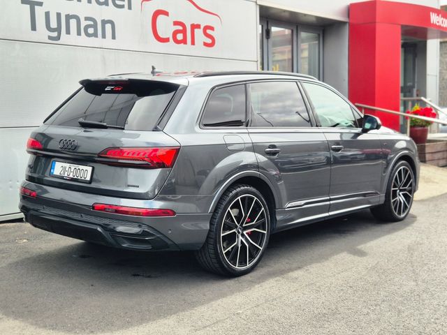 Image for 2021 Audi Q7 55e TFSI S Line Quattro, Black Pack, Comfort & Sound Pack, Black Leather, Privacy Glass, 22" Alloys, First Registered in July 2021 - Trade in Price €50, 555