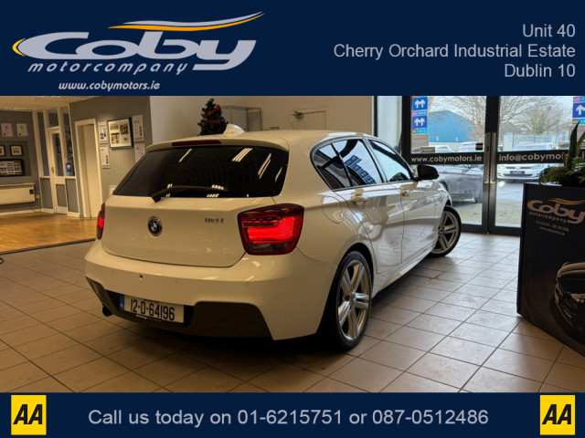 Image for 2012 BMW 1 Series 1.6 5DR AUTO M-Sport . NCT Cruise Control, Dual Climate Control, Alloy Wheels, Revers Camera, Bluetooth, Folding Rear Seats, CD Player &amp; more.