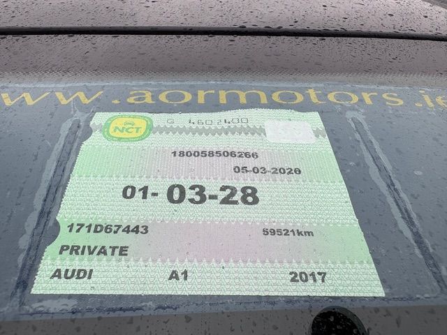 Image for 2017 Audi A1 Auto 1.0 NCT 2028