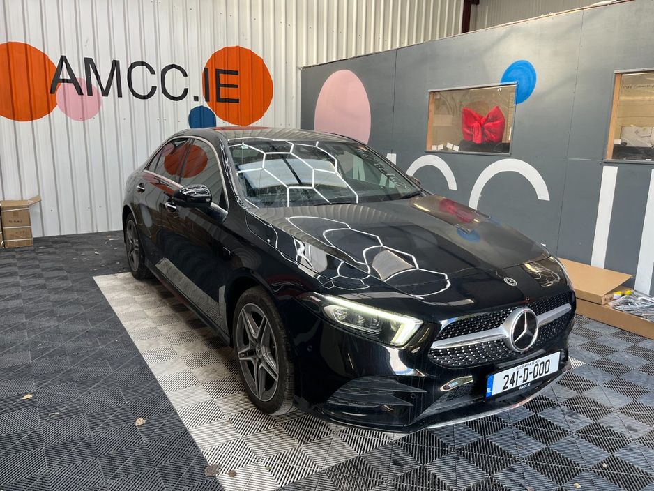 Image for 2024 Mercedes-Benz A Class 2024 MERCEDES-BENZ A200D AMG LINE 2.0 AUTOMATIC / CRUISE CONTROL / PARKING CAMERA / ELECTRIC MEMORY & HEATED SEATS / PADDLE SHIFTERS / AMBIENT LIGHTS / APPLE CARPLAY / PANORAMIC SUNROOF AND MORE