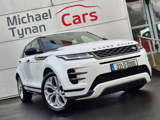 Image for 2022 Land Rover Range Rover Evoque R-Dynamic SE P300e 1.5 Petrol Plug-In Hybrid Auto (309bhp) Upgraded 20'' Alloys + Black Leather Seats - First Registered February 2022 - Trade in Price €37, 999.