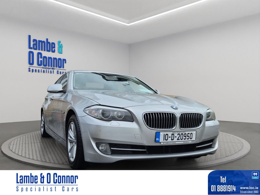 Image for 2010 BMW 5 Series 525D SE AUTO * SILVER MET / BLACK LEATHER * SERVICE HISTORY * 
