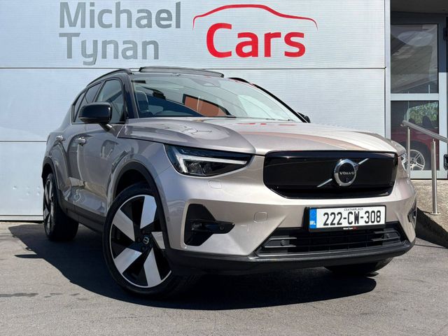 Image for 2022 Volvo XC40 Recharge Ultimate, 20" Alloys, Electric & Heated Seats, 360 Camera, Electric Tailgate - First Registered July 2022 - Trade in Price €25, 999