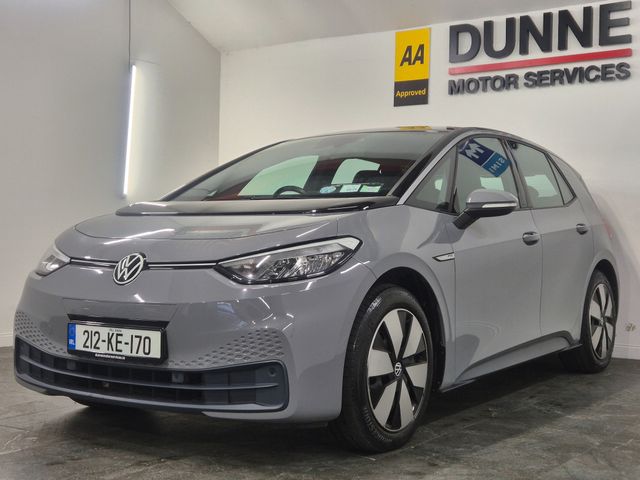 Image for 2021 Volkswagen ID.3 **PRO 150 KW**LIFE**58KWH**5DR AUTO**2 KEYS*SAT NAV**HEATED SEATS**HEATED STEERING WHEEL**PARKING SENSORS**LOW KMS**POWER-FOLD MIRRORS**COLLISION WARNING**ADAPTIVE CRUISE CONTROL**CARPLAY** WARRANTY**
