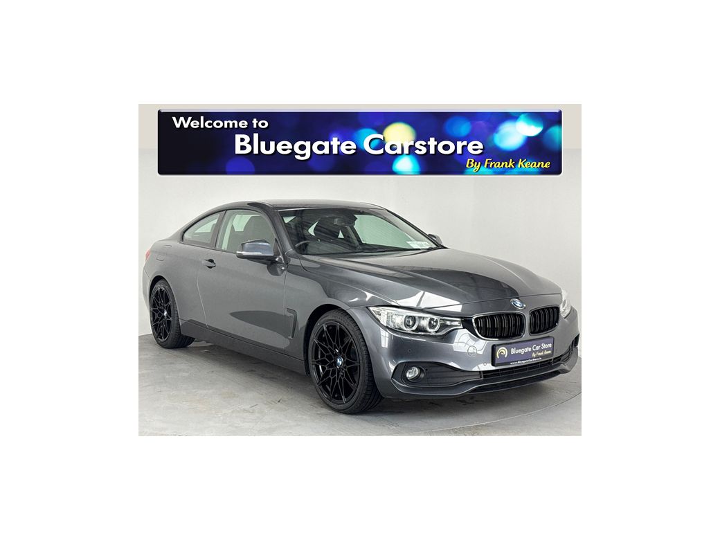 Image for 2017 BMW 4 Series 420I**NEW 19" ALLOYS **Parking Sensors**Sat Navigation**Black Leather Interior**Heated Seats**Foldable Mirrors**Air Conditioning**Multifunctional Steering Wheel**Isofix**Finance Available**