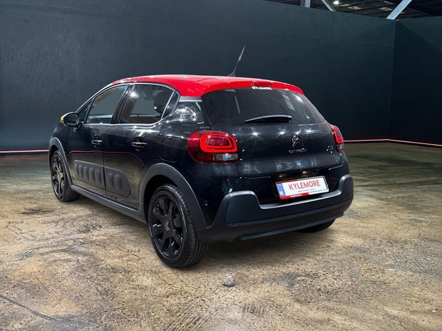 Image for 2019 Citroen C3 1.2 AUTOMATIC - JCC (JEAN-CHARLES DE CASTELBAJAC) PLUS LIMITED EDITION - UPGRADED ALLOYS - BLACK/RED TWO TONE - YELLOW/BLUE INSERTS
