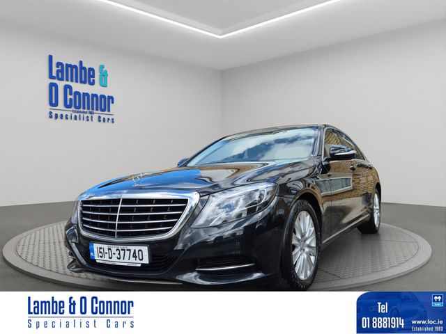 Image for 2015 Mercedes-Benz S Class S 350 * OBSIDIAN BLACK / BEIGE LEATHER*PANORAMIC GLASS SROOF*REAR VIEW CAMERA*SAT NAV*DYNAMIC LED HEADLAMPS*HEATED SEATS *AMBIENCE ILLUMINATION*KEYLESS - GO*