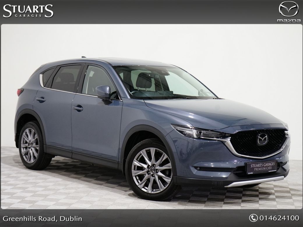 Image for 2021 Mazda CX-5 2WD 2.2D (150PS) GT Sport IPM3*@ MAZDA SOUTH DUBLIN, MAZDA CX-5 2WD 2.2D (150ps) GT SPORT*POLYMETAL GREY WITH BLACK LEATHER, SUNROOF, BOSE, APPLE CAR PLAY / ANDROID AUTO, 19" CHROME ALLOYS, HEATE