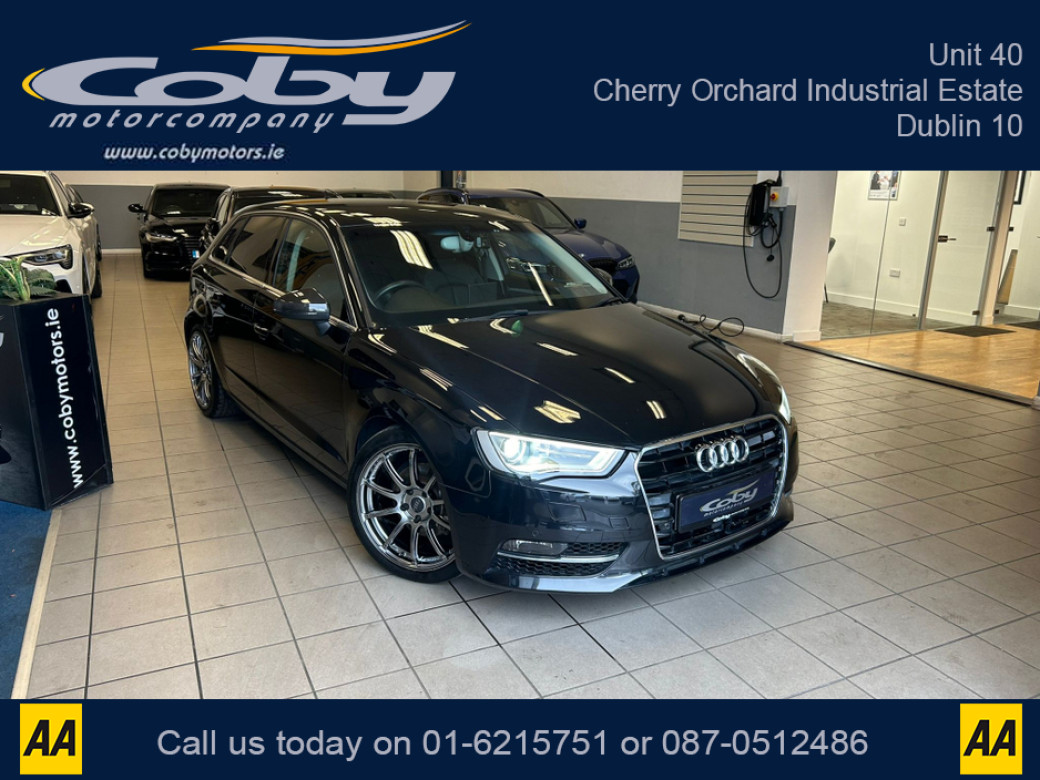 Image for 2014 Audi A3 1.4 5DR Auto New Upgraded Alloy Wheels, New NCT, Full Leather, Privacy Glass, Sat Nav, 2Keys, Climate Control, Cruise Control, Reverse Cam, Parking Sensors, MFSW, Heated Seats, Full Electrics, and mor