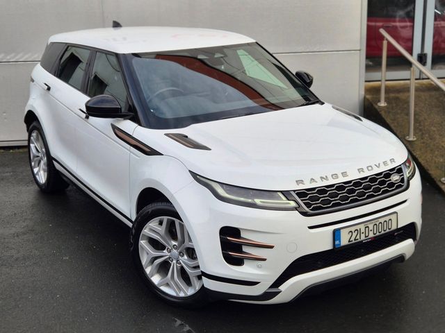 Image for 2022 Land Rover Range Rover Evoque R-Dynamic SE P300e 1.5 Petrol Plug-In Hybrid Auto (309bhp) Upgraded 20'' Alloys + Black Leather Seats - First Registered February 2022 - Trade in Price €37, 999.
