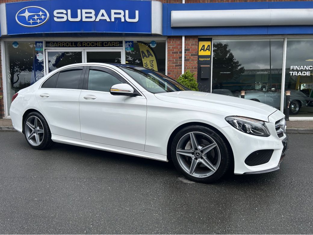 Image for 2018 Mercedes-Benz C Class D C180 AMG LINE Stunning Car White + Black - NCT & Tax - Top Trade-ins & Great Finance Deals - Assured Dealer Warranty -