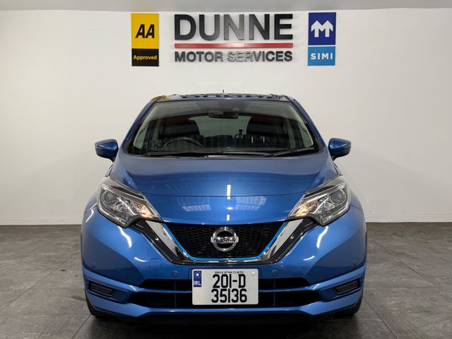 Image for 2021 Nissan Note **2 KEYS **MULTI FUNCTION STEERING WHEEL **LANE ASSIST **ANTI COLLISION SENSORS **PARKING SENSORS **TOUCHSCREEN BLUETOOTH RADIO **DIGITAL CLIMATE CONTROL **FRONT / REAR DASH CAM **AUTO LIGHTS **AUTO W