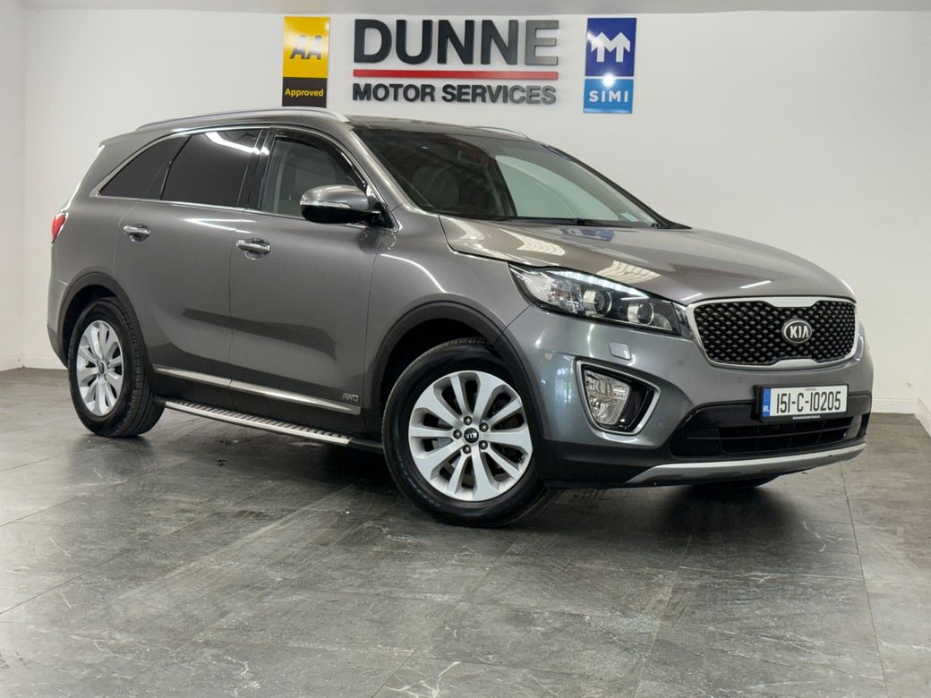 Image for 2015 Kia Sorento **PLATINUM EDITION **7 SEATS **DIGITAL DASH **PAN SUNROOF **SIDE STEPS **REVERSING CAMERA **TOUCHSCREEN RADIO **HEATED TAN/BLACK LEATHER SEATS **CRUISE CONTROL **MULTI FUNCTION STEERING WHEEL **HEATED