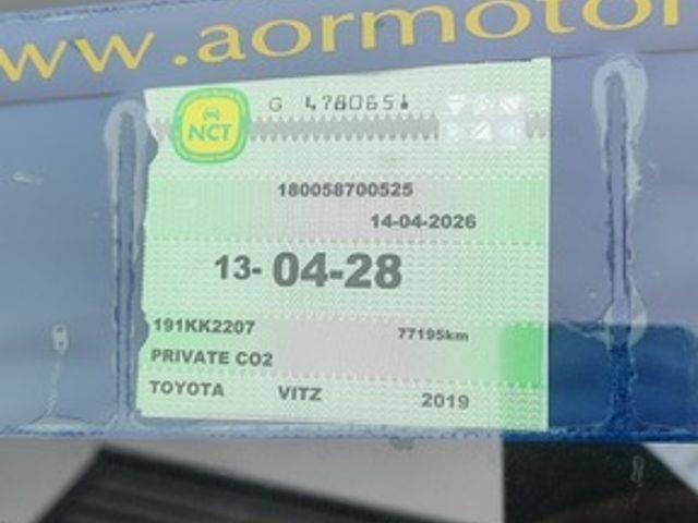 Image for 2019 Toyota Vitz 1.0 5DR Auto NCT 2028