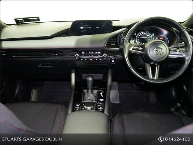 Image for 2022 Mazda Mazda3 2.0P 122PS AUTO HOMURA 5 DOOR*1 LADY OWNER, 1 YEAR WARRANTY, @ MAZDA SOUTH DUBLIN, WIRELESS CHARGER, WIRELESS CARPLAY, KEYLESS, HEADS UP, NAV, TRAFFIC SIGN RECOGNITION, REAR CAMERA, ADAP CRUISE, LA
