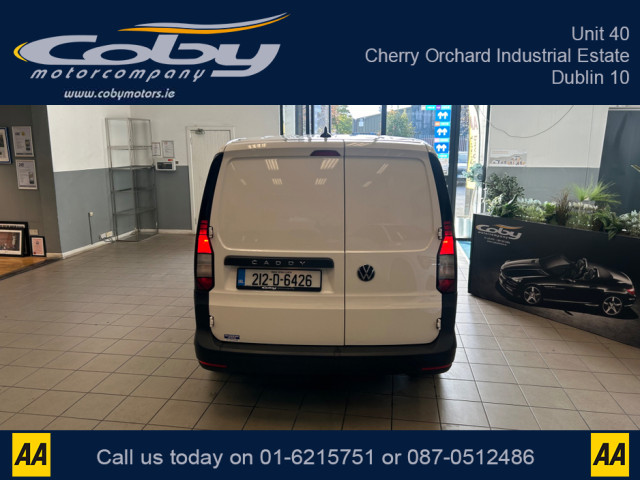 Image for 2021 Volkswagen Caddy CARGO+ MAXI LWB TDI 102HP MANUAL 6SPEED €15950 plus VAT. Pristine 1 Owner Irish Van, FSH, DOEd. Apple CarPlay, Full Electrics, MFSW, ArmRest. Stunning VAN.