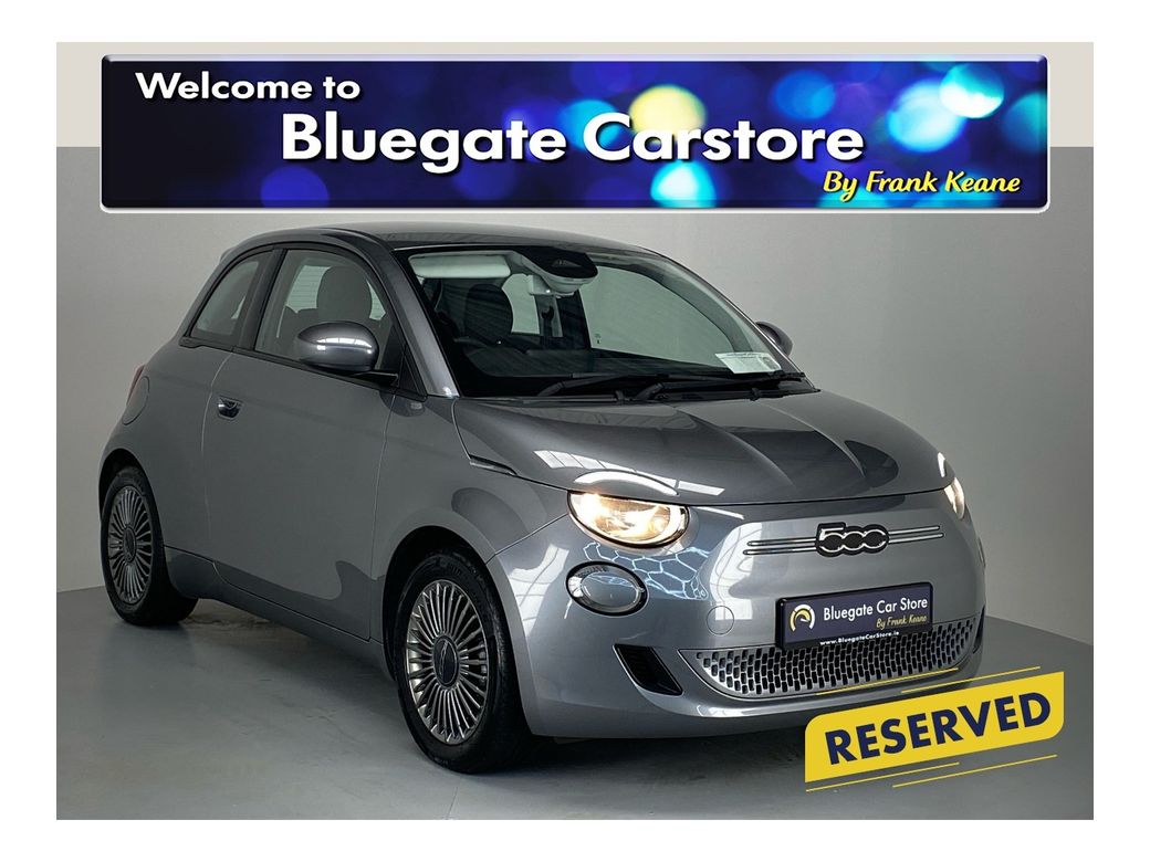 Image for 2022 Fiat 500 ICON ELECTRIC 42KWH 3DR AUTO**DIGITAL DASH**MULTIFUNCTIONAL STEERING WHEEL**PARKING SENSORS**TOUCH SCREEN MEDIA DISPLAY**SATNAV**APPLECARPLAY**16INCH ALLOYS**KEYLESS START**