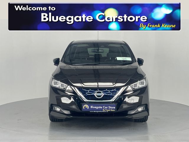 Image for 2020 Nissan Leaf 40kWh TEKNA 5DR** **BOSE SOUNDSYSTEM**FULL BLACK LEATHER INTERIOR**HEATED SEATS**ADAPTIVE CRUSIE CONTROL**360 DEGREE CAMERA**FRONT & REAR PARKING SENSORS**AIR CONDITIONING**HISTORY CHECKED**