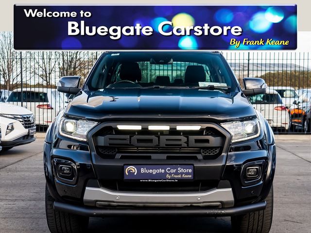 Image for 2022 Ford Ranger WILDTRAK - 2.0 TDI 213 D/CAB P/U**LEATHER SEATS**AUTOMATIC**CRUISE CONTROL**MULTIFUNCTIONAL STEERING WHEEL**TOUCHSCREEN MEDIA DISPLAY**BLUETOOTH**20 INCH ALLOYS**REVERSE CAMERA**