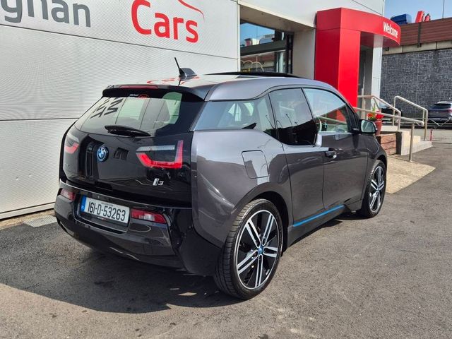 Image for 2016 BMW i3 EV with Range Extender, 20" Alloys, Privacy Glass, Grey Upholstery, Heated Seats, Sunroof, Sat Nav, Harman Kardon Sound, Reverse Camera, Parking Sensors