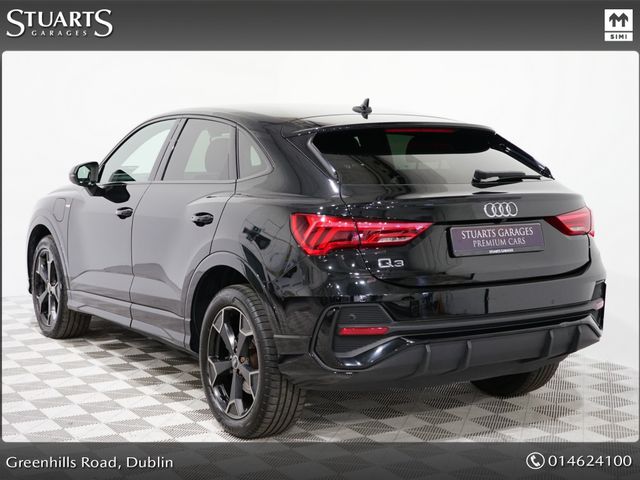 Image for 2022 Audi Q3 SPORTBACK PHEV S LINE BLACK PACK TFSI 245PDS AUTO*DIGITAL DASH, KEYLESS ENTRY & GO, HEATED SEATS, REAR CAMERA, PDC FRONT & REAR, LANE KEEP ASSIST, CRUISE CONTROL, DUAL CLIMATE CONTROL, S LINE SPORTS