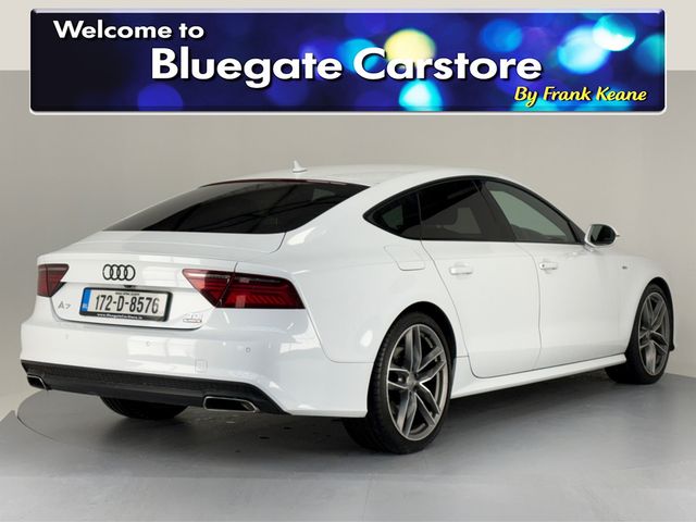 Image for 2017 Audi A7 3.0 TDI S-LINE QUATTRO BLACK EDITION**SEMI DIGITAL DASH**MULTIFUNCTIONAL STEERING WHEEL**BOSE SOUNDSYSTEM**PARKING SENSORS**REVERSE CAMERA**KEYLESS START**HALF LEATHER HEATED SEATS**CRUISE CONTROL**
