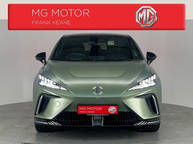 Image for 2024 MG MG4 X POWER RACING GREEN 435BHP 64KWH AUTO **HEATED ALCANTARA SEATS**18" DIAMOND CUT ALLOY WHEELS WITH TANZANITE ORANGE CALLIPERS**2 TONE ROOF**HEATED STEERING WHEEL**APPLE CARPLAY**TOUCH SCREEN DISPLAY**