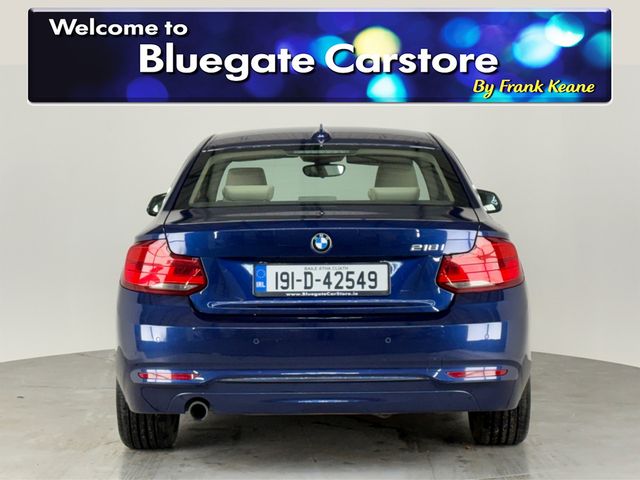 Image for 2019 BMW 2 Series 218I SPORT**Semi Digital Dash**Sat Navigation**Parking Sensors**Keyless Start**Cream Leather Interior**Multifunctional Steering Wheel**Air Conditioning**Automatic Headlights**Bluetooth Connection**