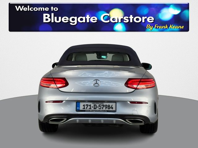 Image for 2017 Mercedes-Benz C Class C SERIES D AMG LINE 2DR CONVERTIBLE**CREAM LEATHER INTERIOR**FRONT HEATED ELECTRIC SEATS**KEYLESS START**DIGITAL MEDIA DISPLAY**BLUETOOTH**DYNAMIC DRIVE MODES**18"AMG ALLOYS**FINANCE ARRANGED**