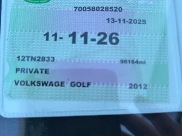 Image for 2012 Volkswagen Golf TSI Match 122PS 5DR