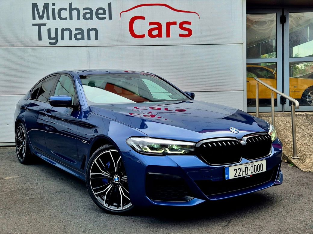 Image for 2022 BMW 5 Series 530e M Sport PHEV, Harmon Kardon, Heads Up Display, Wireless Charger, 20" Alloys, White Leather, First registered July 2022 - Trade in Price €37, 777.
