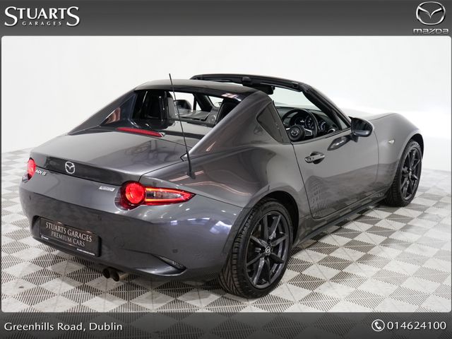 Image for 2018 Mazda MX-5 2.0 (160PS) RF GT MACHINE GREY WITH BLACK LEATHER*HEATED SEATS, KEYLESS ENTRY, ADAPTIVE LIGHTING, LANE DEPARTURE, BOSE, CRUISE & CLIMATE, PDC, LIMITED SLIP DIFF, BILSTEIN SPRINGS, REAR CAMERA, APPL
