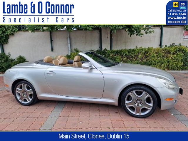 Image for 2006 Lexus SC 430 SC 430 CONVERTIBLE * COSMO SILVER / TAN LEATHER * ALL OPTIONS * APPLE CAR PLAY * LOW MILES * T/BELT Service just completed * UNIQUE * 