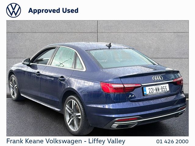 Image for 2022 Audi A4 SE AUTO 35 TDI 163HP *FULL BLACK LEATHER* *ONE OWNER CAR* *NEW NCT* *12 MONTHS FRANK KEANE WARRANTY* *FINANCE AVAILABLE*