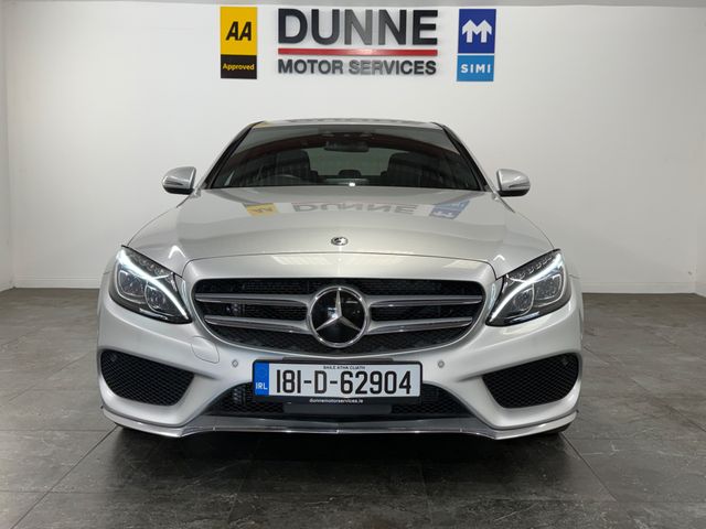 Image for 2018 Mercedes-Benz C 220 **AMG **MULTI FUNCTION STEERING WHEEL **MULTI FUNCTION CENTRE CONSOLE **HEATED SEATS **ELECTRIC MEMORY SEATS **AMBIANT INTERIOR LIGHTS **LANE ASSIST **ADAPTIVE CRUISE CONTROL **DUAL DIGITAL CLIMATE C
